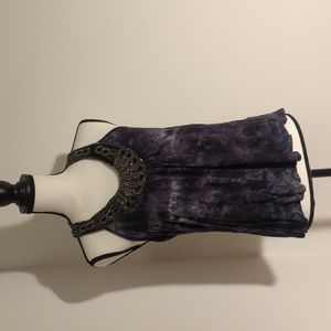 Charlotte Russe Tie Dye Navy Blue Tank